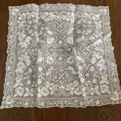 レースハンカチ 刺繍