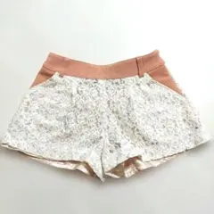 CECI McBEE セシルマクビー　レースハーフパンツ アイボリー・ピンク