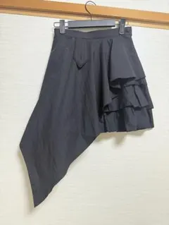 B.P.N フレアスカート アシンメトリー ティアード ストライプ Mのサムネイル