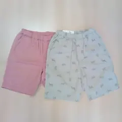 ユニクロ ハーフパンツ 130cm 140cm 2点【中古】