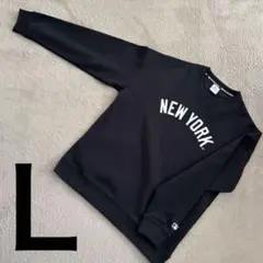 ★MLB ニューヨークヤンキース　トレーナー　黒　Ｌ
