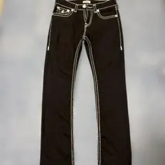 True Religion Ricky ブラック 白ステッチ29 - メルカリ