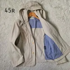 45rpm ジャケット ホップサック サイズS ベージュ パーカー 洗える