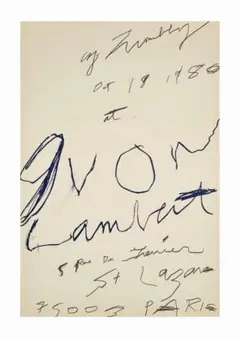 サイ・トゥオンブリー Galerie Yvon Lambert アート A2版