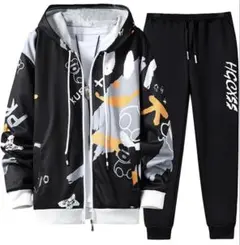 サイズ：Lジャージ メンズ 上下セット パーカー スエット ウェア セットアップ