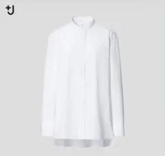 【未使用】UNIQLO +J スーピマコットンスタンドカラーシャツ ホワイト M