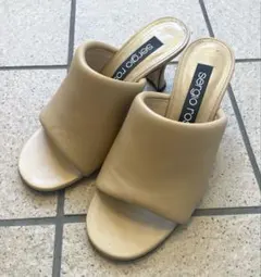 【美品】Sergio Rossi セルジオロッシ ミュール 38 ベージュ Sergio Rossi/セルジオ ロッシ_Women通販 | sr1 Slipper【送料