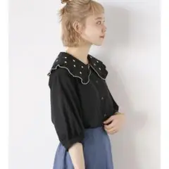 ehka sopo 刺繍襟ブラウス