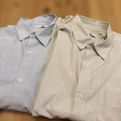 UNIQLOC ストライプ 長袖シャツ 2枚セット