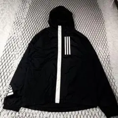 アディダス 黒 SixTONES 松村北斗 ナイロンジャケットブルゾン 男性XL アディダス 黒 SixTONES 松村北斗 ナイロンジャケット ブルゾン