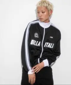 FILA ブラック ジップアップジャケット(wegoコラボ)