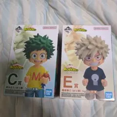 一番くじ　僕のヒーローアカデミア　二人のあこがれ　C賞 緑谷出久　E賞 爆豪勝己