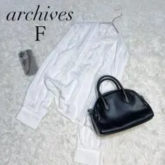 アルシーヴ/ブラウス/レース/白/長袖/Ｆ/美品✨️
