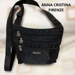 ANNA CRISTINA ブラック ショルダーバッグ