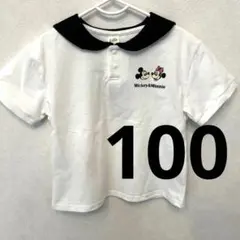 しまむら＊リトシー littc ミッキーセーラー襟半袖Tシャツ100ディズニー