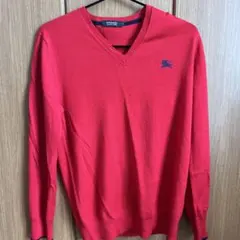 BURBERRY BLACK LABELセーター 赤（春秋）美品