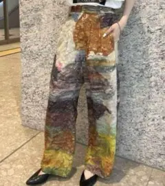 ま様☆AMERI FLUFFY ART PANTSパンツSサイズ Ameri（アメリ）の「MEDI RACHEL FLUFFY ART PANTS（その他