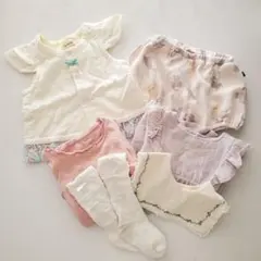 ブランシェス　teteatete ベビー服春夏お出かけセット 80cm 6点