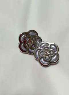 CLATHAS クレイサス カメリアイヤリング ヴィンテージ CLATHAS クレイサス カメリア シルバー ヴィンテージ 花 イヤリング