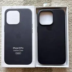iPhone13pro レザーケース 純正 ミッドナイト MagSafe対応