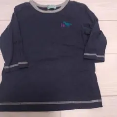 hakka kids 恐竜刺繍 七分袖Tシャツ 120cmのサムネイル