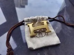 エルメス　HERMES ヴィンテージ　ゴールドHバックルのサムネイル