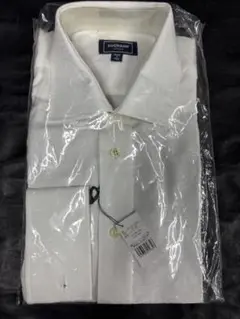 DUCHAMP デュシャン ドレスシャツ ペイズリー柄 白43 XL 新品
