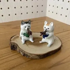 ＊pokefasu ポケファス＊ネコ舌 2個セット グレー&シマ