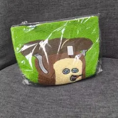 【極美品】パンどろぼう×職人技 さがら刺繍 化粧・旅行用収納バッグ