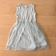 UNIQLO 水色 ノースリーブワンピース 130