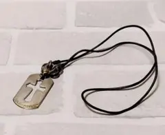 ☆D&G ドルチェ＆ガッバーナ ネックレス クロスプレート ドッグタグ ☆