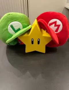 USJスターポップコーンケース×2　マリオ・ルイージ　帽子
