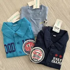 【 ELFINDOLL 】 新品 80cm 男の子 Tシャツ 3枚セット