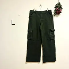2638 SHEIN カーゴパンツ L メンズ ワークパンツ カーキ