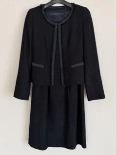 アンタイトル　ツイード　セットアップ　ネイビー ワンピース　サイズ1