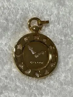 750刻印】ネックレストップ イニシャルA ゴールドカラー ペンダント