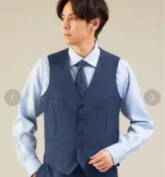 スーツ ベスト REDA チドリ 5B セットアップ　46サイズ