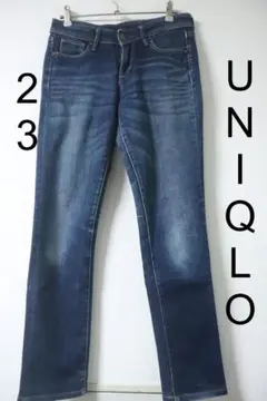 プロフユニクロ スキニーフィットストレートジーンズ23色落ち良上品