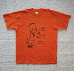 90s The Simpsons バート クラスTシャツ オレンジ XLのサムネイル