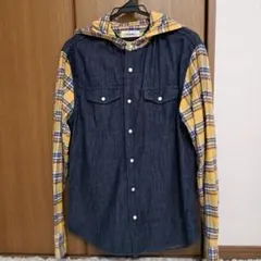 TOMMY HILFIGER フード付きデニムシャツ Lのサムネイル