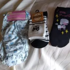 女の子向けショーツとソックスセット