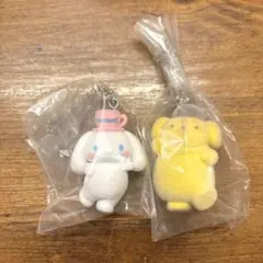 サンリオキャラクターズ　ミニチュアチャーム　ライブキャラクター　シナモン　プリン
