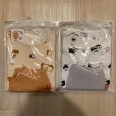 新品ユニクロベビーパジャマ80サイズ 2セットパンどろぼうおにぎりぼうや半袖