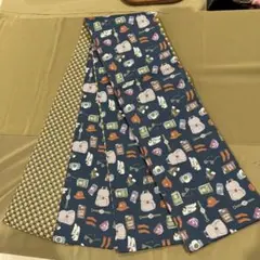 猫デザイン 半幅帯 リバーシブル箱付き 西陣 田中伝 人気の半幅帯