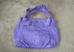 ANNA SUI パープル刺繍トートバッグ