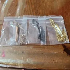 金属製ネックレス3色セット