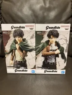 送料込】進撃の巨人 エレン・イェーガー リヴァイ Grandista フィギュア