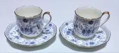 ナルミ 小さな コーヒー カップ ソーサー 2セット NARUMI