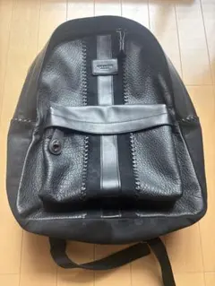 COACH ブラック レザーバックパックのサムネイル