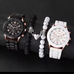 ペア　ウォッチ　ブレスレット　セット